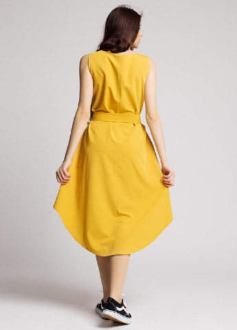 Жовтий кежуал сукня Nadi Renardi однотонна