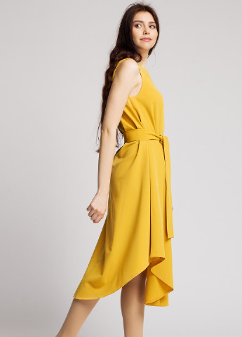 Желтое кэжуал платье Nadi Renardi однотонное