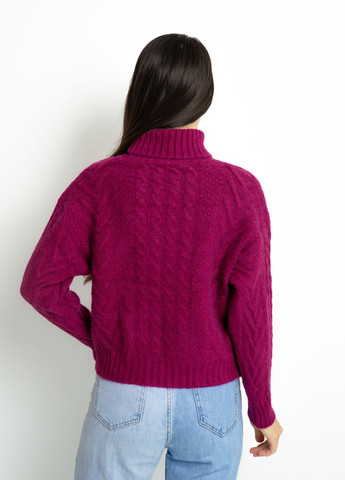 Фуксиновий (колору Фукія) демісезонний светр Time of Style