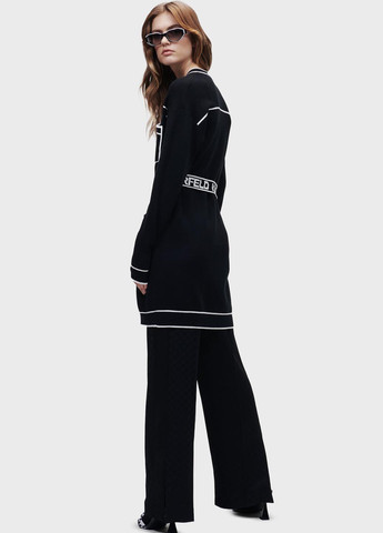 Черно-белый зимний кардиган Karl Lagerfeld