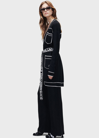 Черно-белый зимний кардиган Karl Lagerfeld