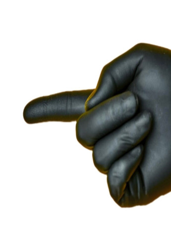 Нитриловые перчатки Advanced Black без пудры текстурированные XS 100 шт. Черные (3.3 г) Medicom (254172220)
