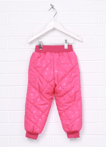 Темно-розовые кэжуал зимние со средней талией брюки Одягайко
