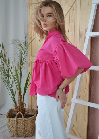 Розовая демисезонная блуза Mona More