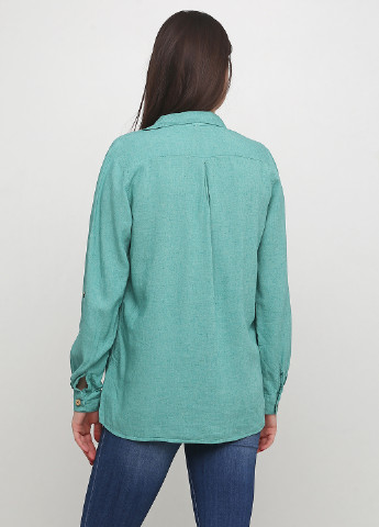 Зеленая кэжуал рубашка меланж Madoc Jeans