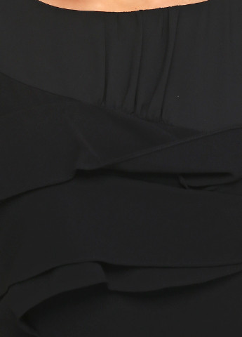 Черное кэжуал платье Sassofono однотонное