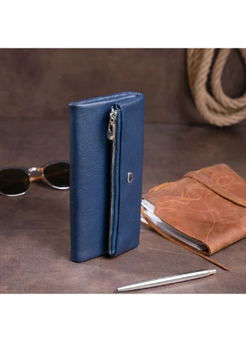 Жіночий шкіряний гаманець-клатч 18,5х9,8х2 см st leather (252131124)