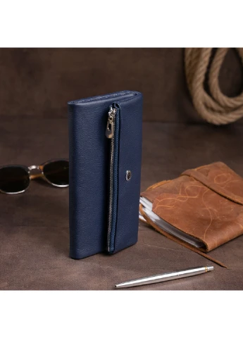 Жіночий шкіряний гаманець-клатч 18,5х9,8х2 см st leather (252131124)