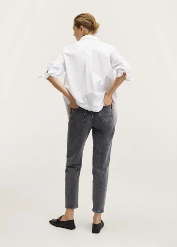 Джинсы плотный деним mom fit Mango - (256519075)