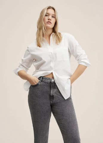 Джинсы плотный деним mom fit Mango - (256519075)