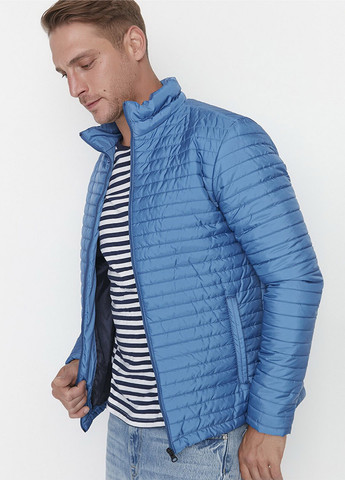Голубая демисезонная куртка Trendyol