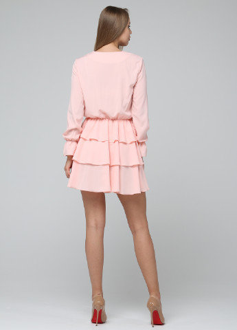 Светло-розовое кэжуал платье Brunello de Neri однотонное