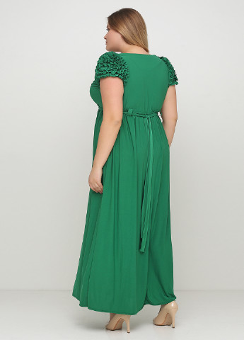 Зеленое вечернее платье Luyza однотонное