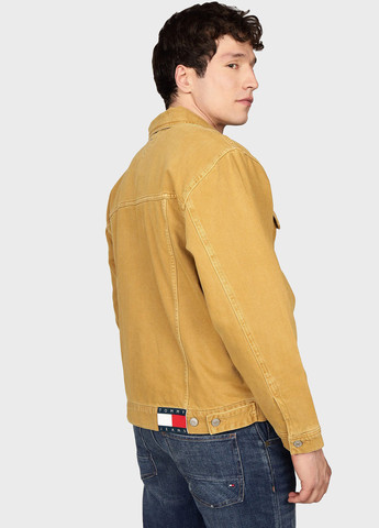 Светло-коричневая демисезонная куртка Tommy Jeans