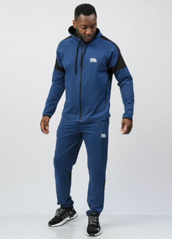 Синій демісезонний костюм (толстовка, брюки) брючний SA-sport