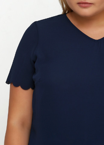 Темно-синя літня блуза Junarose