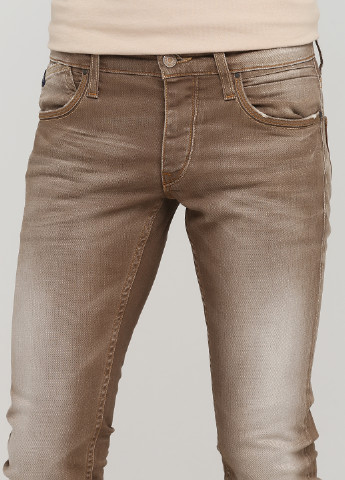 Светло-коричневые демисезонные прямые джинсы Japan Rags