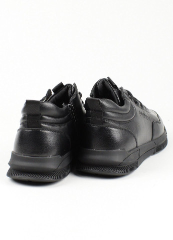 Черевики чоловічі No Brand Ботинки однотонні чорні