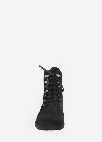 Осенние ботинки ro18228 черный Olevit из натуральной замши