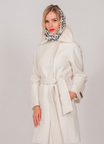 Белое демисезонное Пальто Marenero