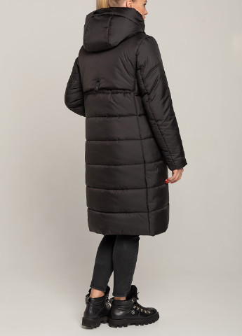 Чорна зимня куртка-пальто одрі MioRichi