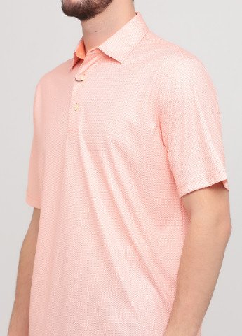 Оранжевая футболка-поло для мужчин Greg Norman с орнаментом