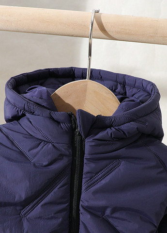 Темно-синяя демисезонная куртка SHEIN