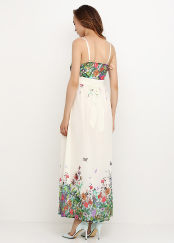 Бежевое кэжуал платье Uttam Boutique с цветочным принтом