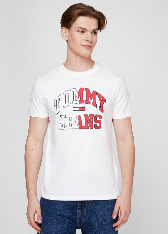 Белая футболка Tommy Jeans