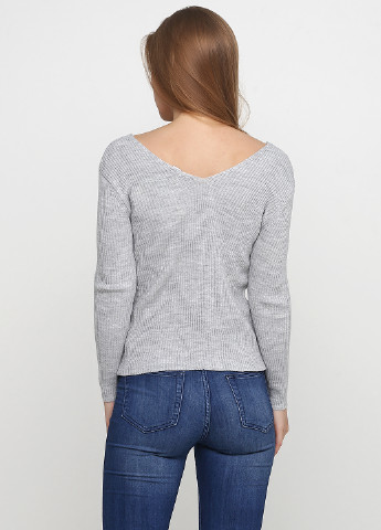 Серый демисезонный пуловер пуловер Sassofono