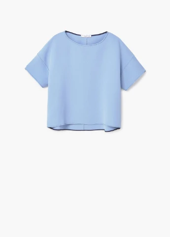 Голубая блуза Mango