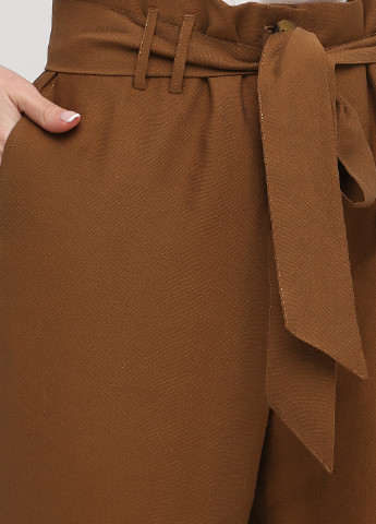 Коричневые кэжуал летние каррот, укороченные брюки Camaieu