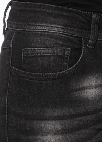 Черные демисезонные зауженные джинсы United Colors of Benetton