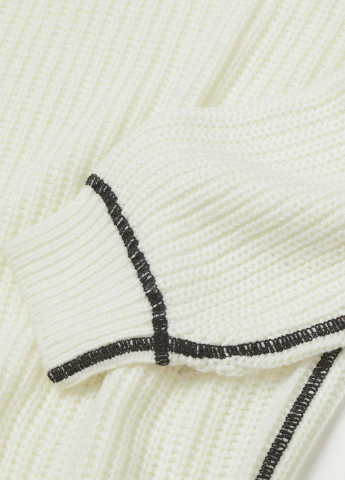Айвори кэжуал платье платье-свитер H&M однотонное