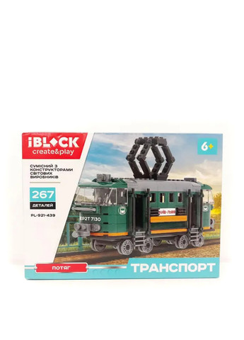 Конструктор Поезд (226 деталей) Iblock (291859393)