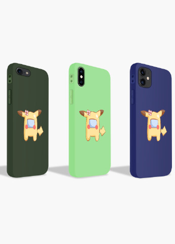 Чохол силіконовий Apple Iphone X Амонг Ас Покемон Пікачу (Among Us Pokemon Pikachu) (6129-2419) MobiPrint (219565713)