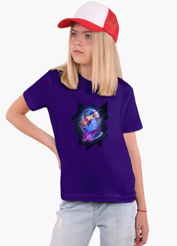 Фіолетова демісезонна футболка дитяча бтс (bts) (9224-1067) MobiPrint