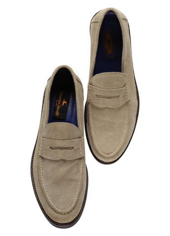 Бежевые кэжуал, классические туфли Nazarenogabrielli без шнурков