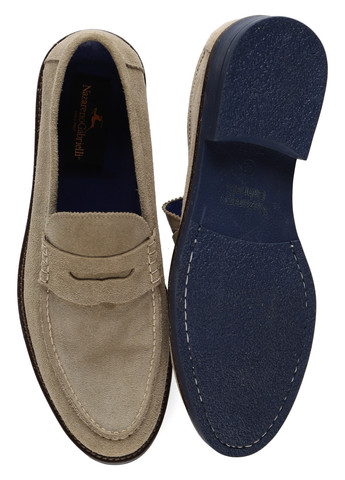 Бежевые кэжуал, классические туфли Nazarenogabrielli без шнурков