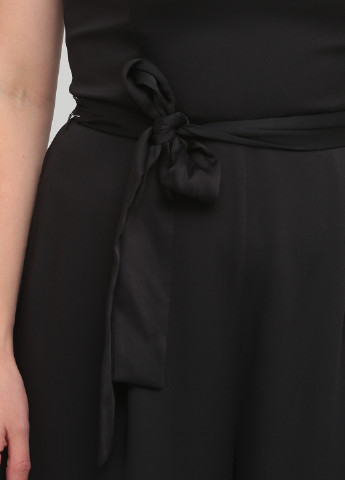 Комбінезон H&M комбінезон-брюки однотонний чорний вечірній поліестер