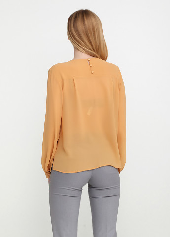 Горчичная демисезонная блуза Stefanie L