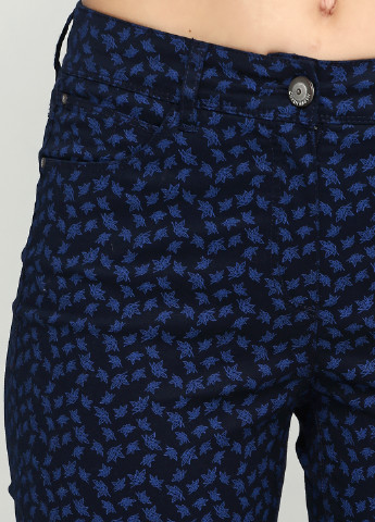 Темно-синие кэжуал демисезонные зауженные брюки BRANDTEX COPENHAGEN