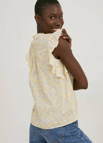 Світло-жовта літня блуза C&A