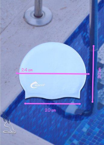 Силиконовая шапочка для плавания Leacco от7лет, универсальная No Brand (251131777)