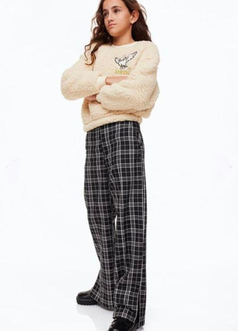 Світло-бежевий світшот H&M малюнок нашивки (347074199)