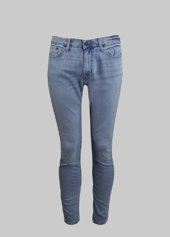 Голубые демисезонные джинсы Hollister