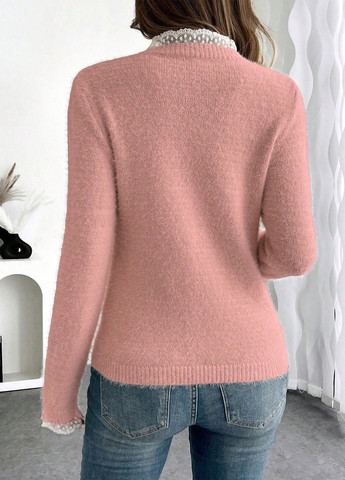 Світло-рожевий демісезонний джемпер джемпер SHEIN