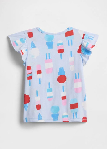 Блакитний літній комплект (туніка, шорти) Gap