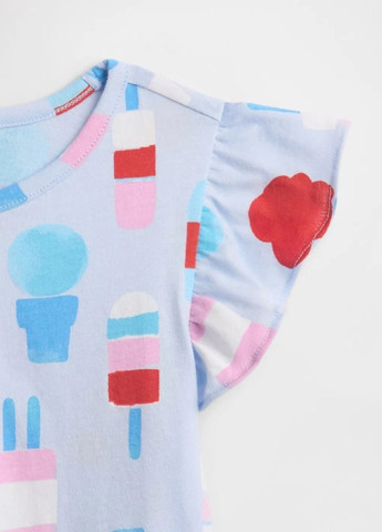 Блакитний літній комплект (туніка, шорти) Gap