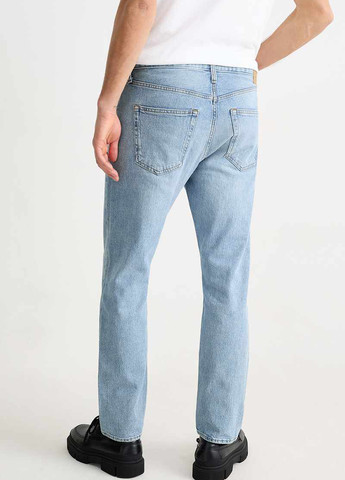 Голубые демисезонные регюлар фит джинсы C&A